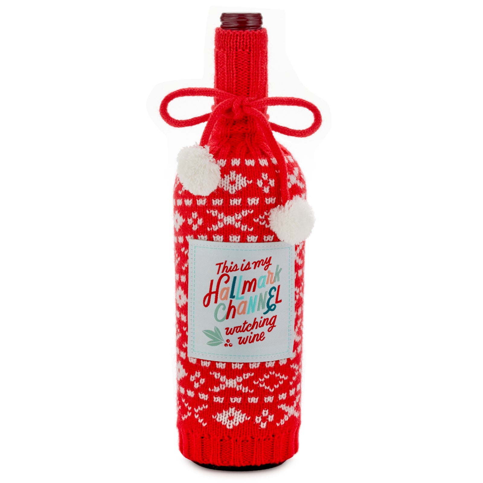 Hallmark Knit Sweater Bottle Holder