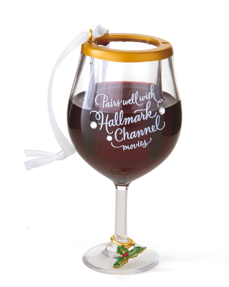 HALLMARK WINE GLASS ORNAMENT